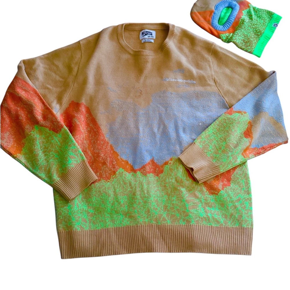 Billion boys club Multicolor Sweater w/ ski mask 🔥